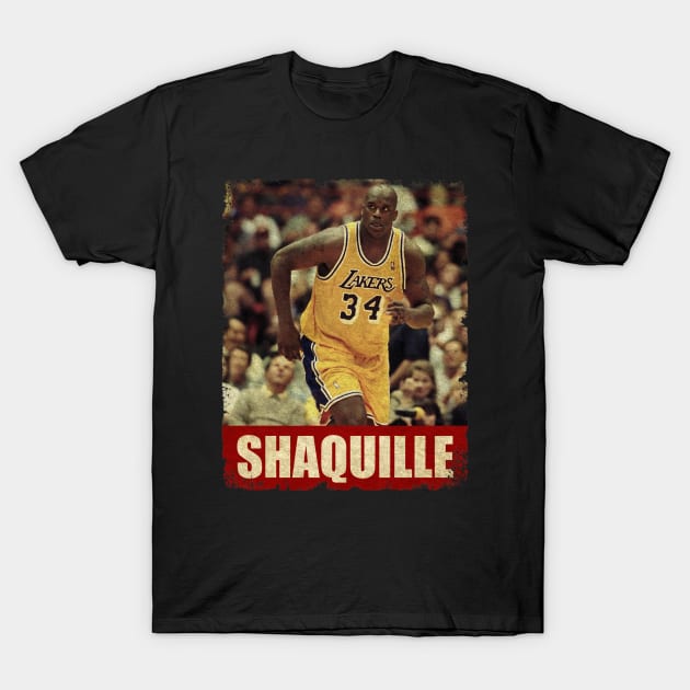Shaquille O'neal - NEW RETRO STYLE T-Shirt by FREEDOM FIGHTER PROD